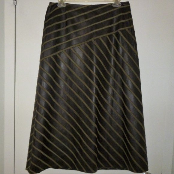 LAFAYETTE 148 New York leather skirt. Size 10. 100% leather, 100% suede. - Picture 1 of 4